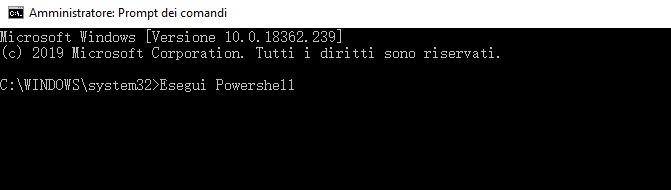 Windows 10 con Powershell