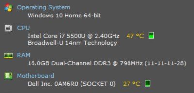 temperatura della CPU del tuo Laptop