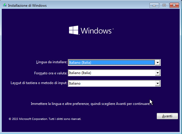 Installare Windows 10 sul Mac 