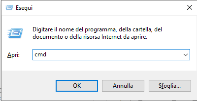 Prompt dei Comandi in Windows 10