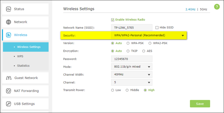 Protocollo di sicurezza wireless