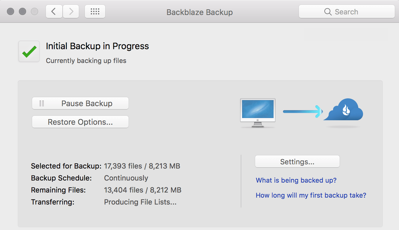 Come eseguire il backup di un computer