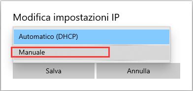 Cambiare DNS