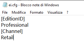 Selezionare Windows 10 Pro Edition 