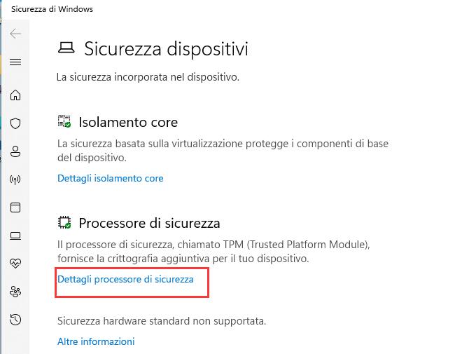 Controllare se TPM è Attivato sul Tuo PC