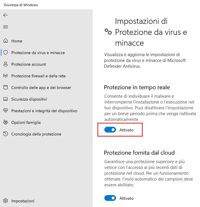 Sicurezza di Windows