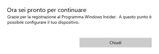 Iscrivetevi al Programma Windows Insider 