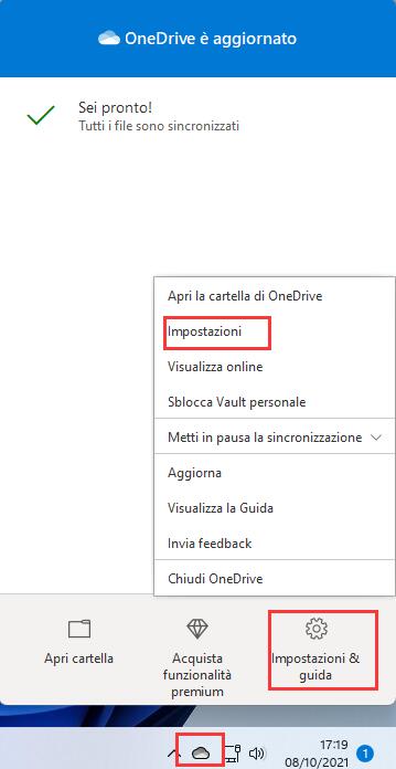 Disabilitare OneDrive 