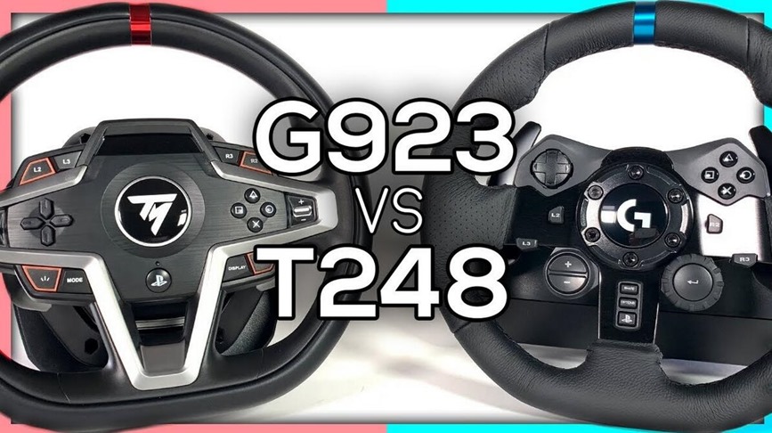 Logitech G923 VS. Thrustmaster T248 